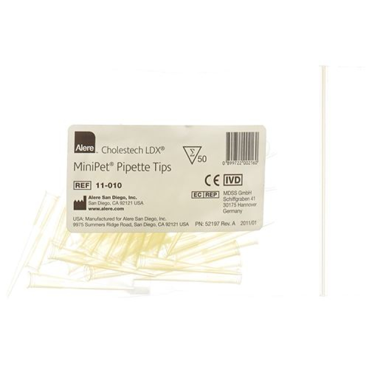 Alere Cholestech LDX pipette tips 50 pcs