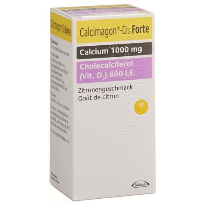 Calcimagon D3 Forte Kautabl எலுமிச்சை Ds 90 பிசிக்கள்
