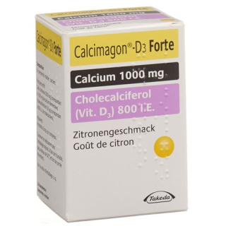 Calcimagon D3 Forte Kautabl citron Ds 30 pcs