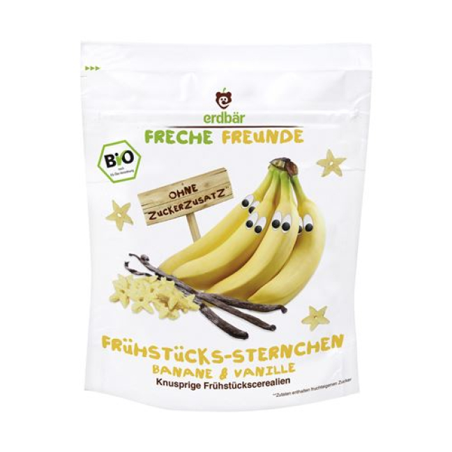 Naughty Friends pusryčiai žvaigždute bananas ir vanilė 125 g