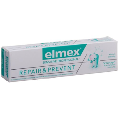 ថ្នាំដុសធ្មេញ elmex sensitive professional repair and preventent ថ្នាំដុសធ្មេញ 75ml