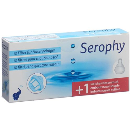 Filtre Serophy pour nettoyeur de nez 10 filtres & 1Nasenstück
