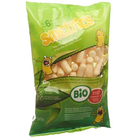 Barritas de maíz orgánico Smelties (producidas CH) 50 g