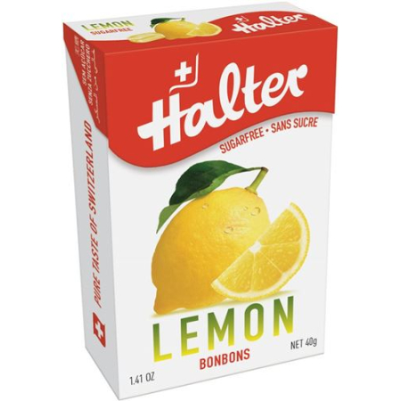 Halter Candies Classics Lemon sugar-free box 40 g