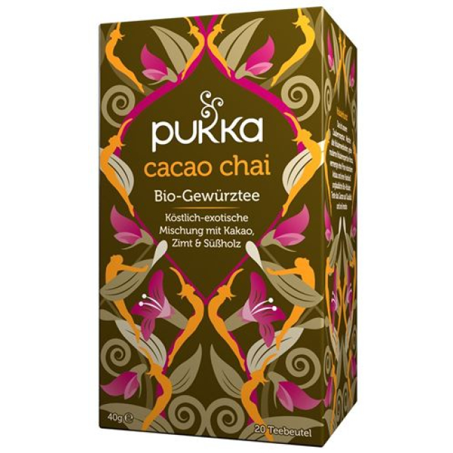 Pukka Cacao Chai Tea Organic Btl 20 vnt