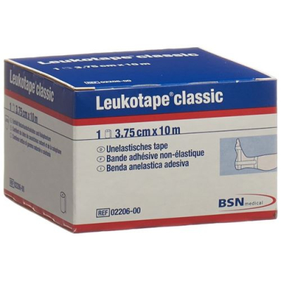 Leukotape klassisk gipstape 10mx3,75cm