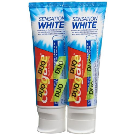 Colgate Sensation White Creme Dental Duo 2 x 75ml