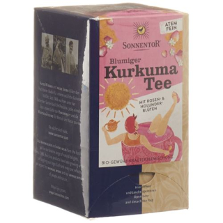 Sonnentor flowery turmeric tea bag 18 pcs