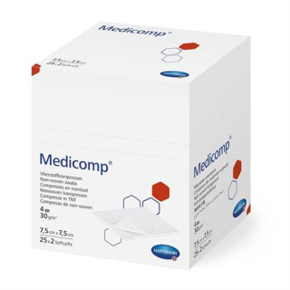 Medicomp Bl 4 kertaa S30 7,5x7,5 steriili 100 x 2 kpl