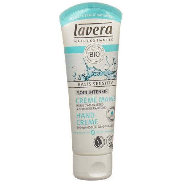 Lavera handcreme intensief basis gevoelig Tb 75 ml