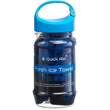 Quick Aid Fresh Ice Towel 34x80cm: Certified Body Care Product for Immediate Cold Therapy