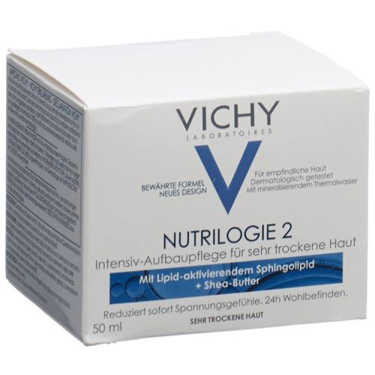 Vichy Nutrilogie 2 çox quru dəri üçün krem ​​50 ml