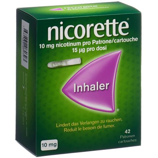 Nicorette Inh 10 mg 42 unid.