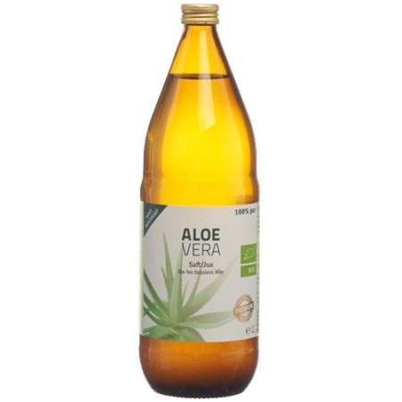 Aloe Vera Juice Organic 100% tisztaságú szűretlen 1 l Glasfl