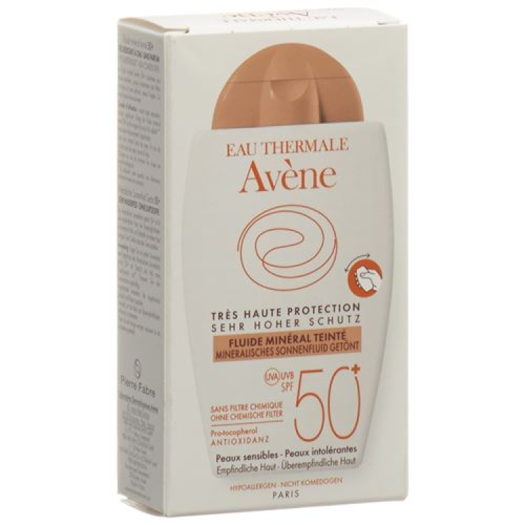 Avene Sun Sun հեղուկ մգեցված հանքային SPF50 + 40 մլ