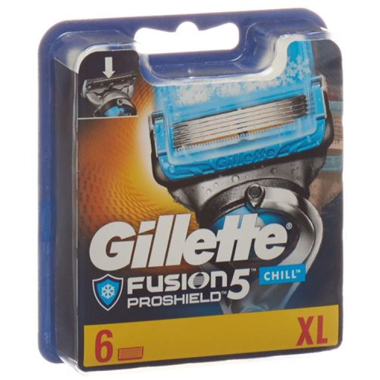 Gillette Fusion5 Proshield Chill Chill System blade system blades 6 pcs