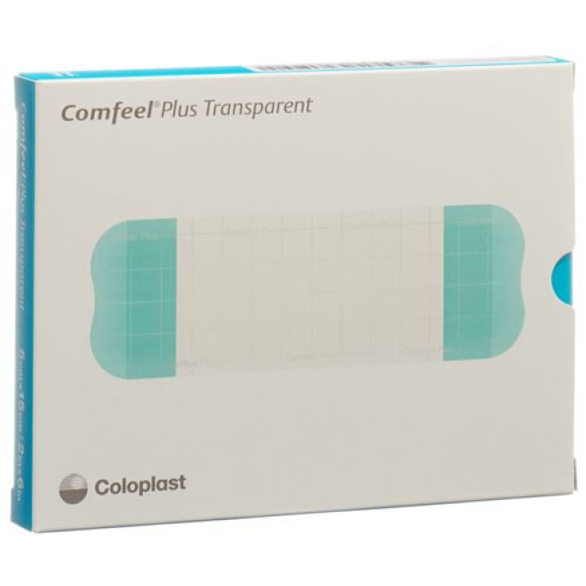 Comfeel Plus 透明水胶体敷料 5x15cm 5 件