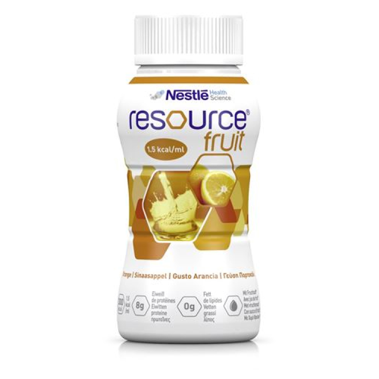 Resource Fruit Orange 4 Bottles 200ml