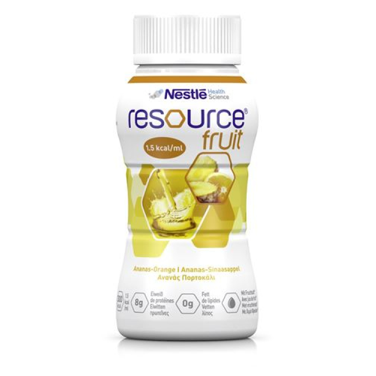 Resource Fruit Pineapple Orange 4 Bottles 200 ml