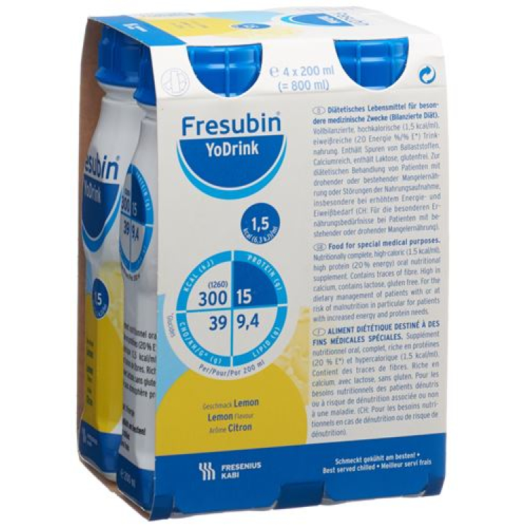 Fresubin YoDrink Lemon 4 x 200 ml