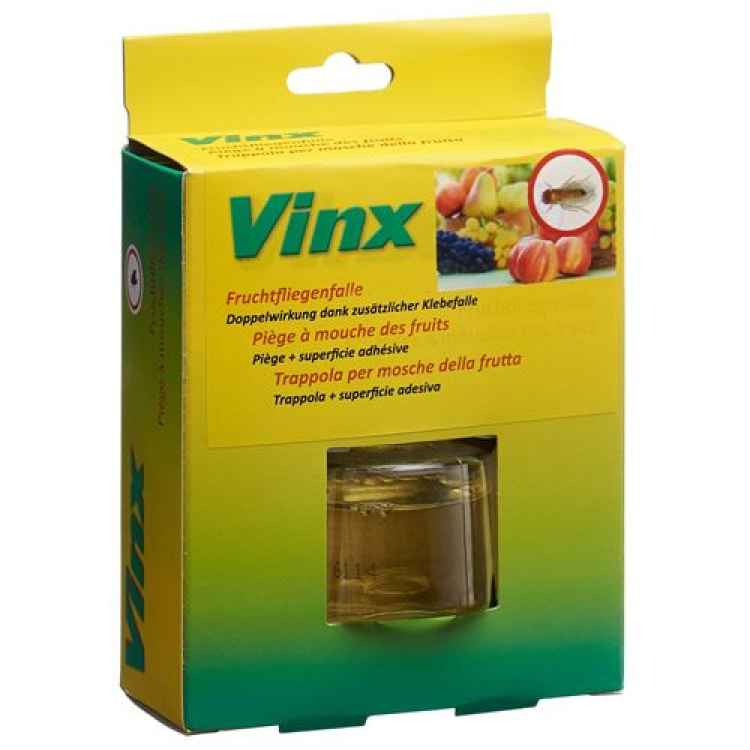 Vinx fruit fly trap with adhesive strips