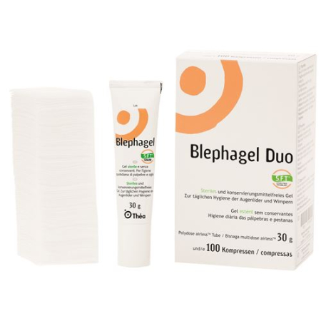 BLEPHAGEL Duo gel 30g + 100 compresses