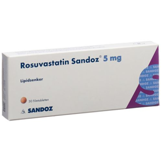 Rosuvastatin Sandoz Filmtabl 5 mg 30 Stk