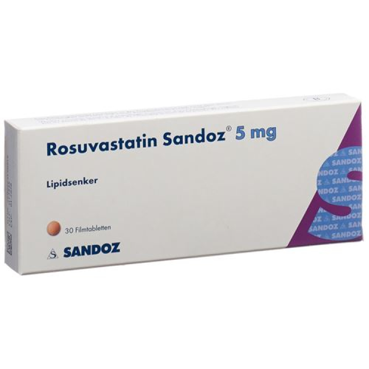 Rosuvastatin Sandoz Filmtabl 5 mg 30 pcs