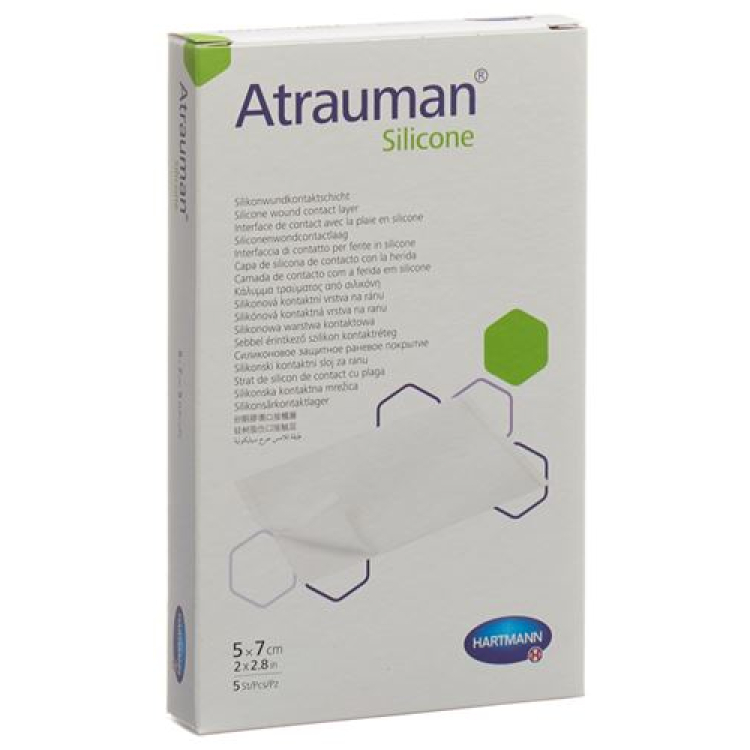 Atrauman Silicone 5x7cm ստերիլ 5 հատ