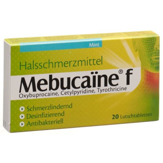 Mebucaïne f lozenges mint 20 pcs