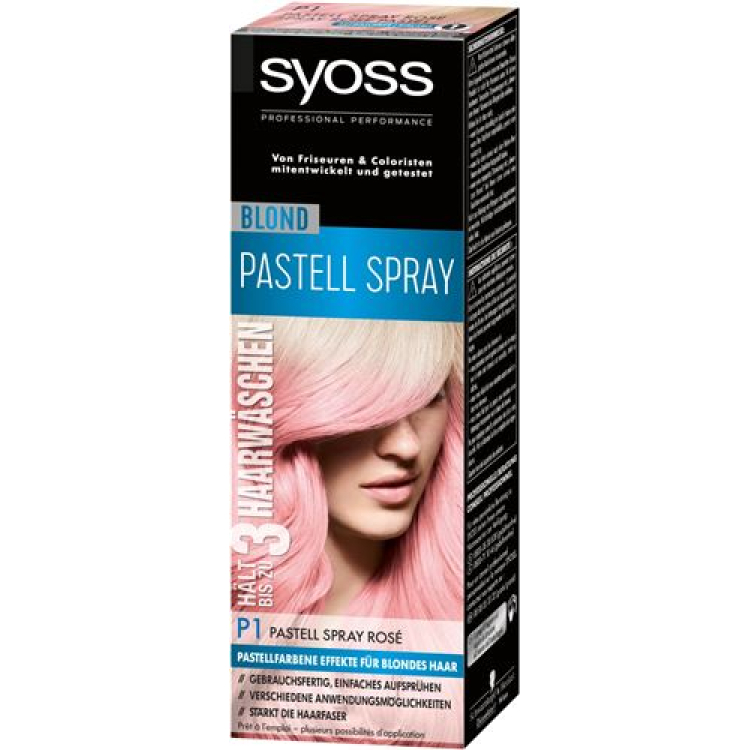 Syoss Blond pasztell spray Rosé P1