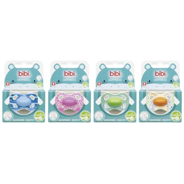 Bibi Nuggi Happiness Natural Silicon 6-16 ring Wild Baby assorted SV-6 unit A