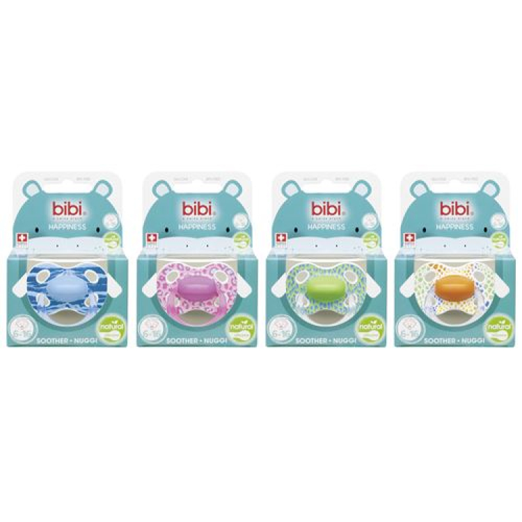 Bibi Nuggi Happiness Natural Silicon 6-16 ring Wild Baby assorted SV-6 unit A