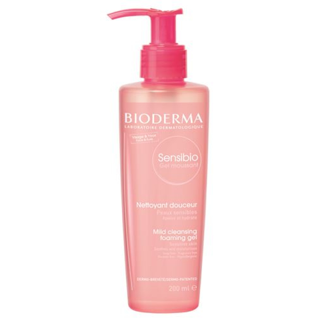 Bioderma Sensibio gel Nettoyant peau-skjær 200 ml