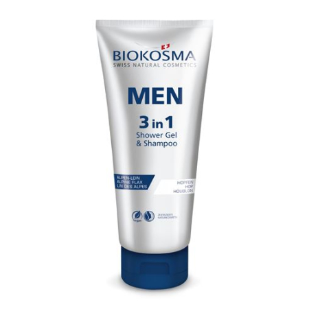 Biokosma Men 3 σε 1 Σαμπουάν & αφρόλουτρο Tb 200 ml