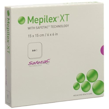 Mepilex Safetac XT 15x15cm - Sterile Wound Dressings