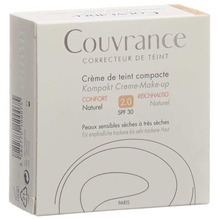 Avene Couvrance 粉饼自然 02 10 克