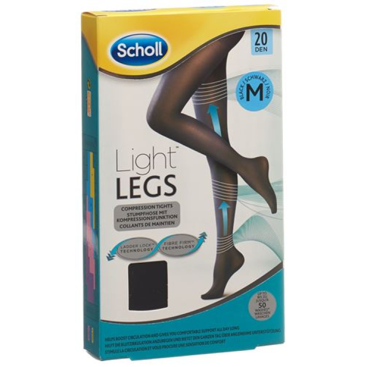 Scholl LightLegs tights 20DEN M Black 1 Pair