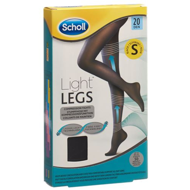 Scholl LightLegs tights 20DEN S Black 1 Pair