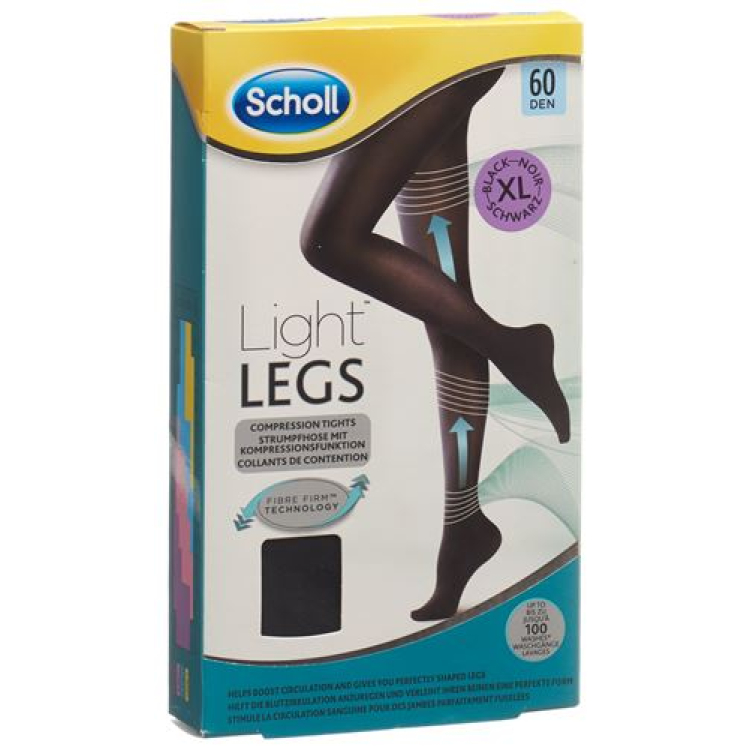 Scholl LightLegs tights 60den XL Black 1 Pair