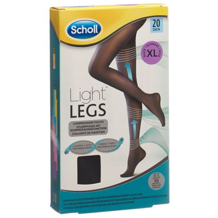 Scholl LightLegs tights 20DEN XL Black 1 Pair