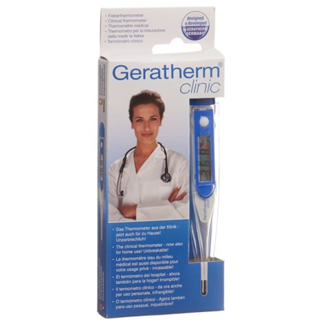 сандық Geratherm клиникалық термометр