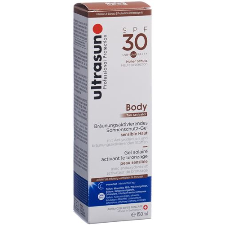 Ultrasun aktywator opalania ciała SPF30 150 ml