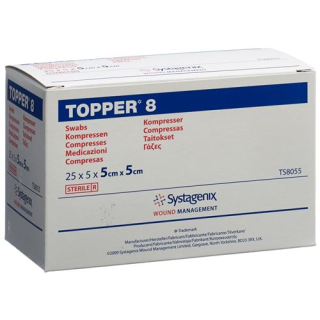 TOPPER 8 NW compr 5x5cm sterile 25 bags 5 pcs