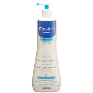 Mustela wash gel ნორმალური კანის fl 750 მლ