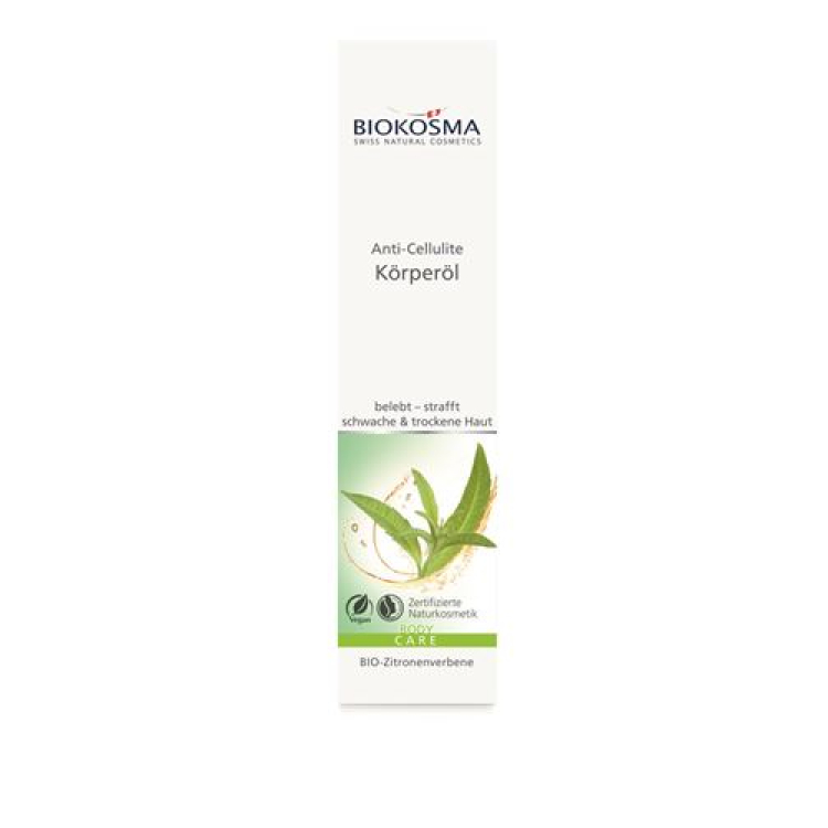 Biokosma anti-cellulite kropsolie Økologisk Citronverbena 100 ml