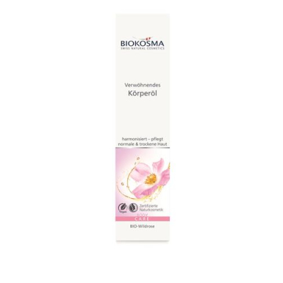 Biokosma overbærenhet kroppsolje bio-wild rose 100 ml