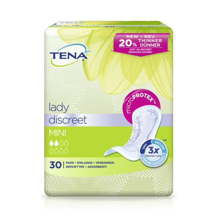 TENA Lady Mini διακριτικό 30 τμχ