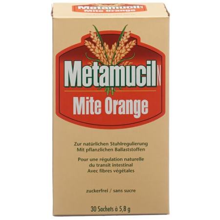 Metamucil N Mite PLV 5,8 g oranžna 30 Btl 5,8 g