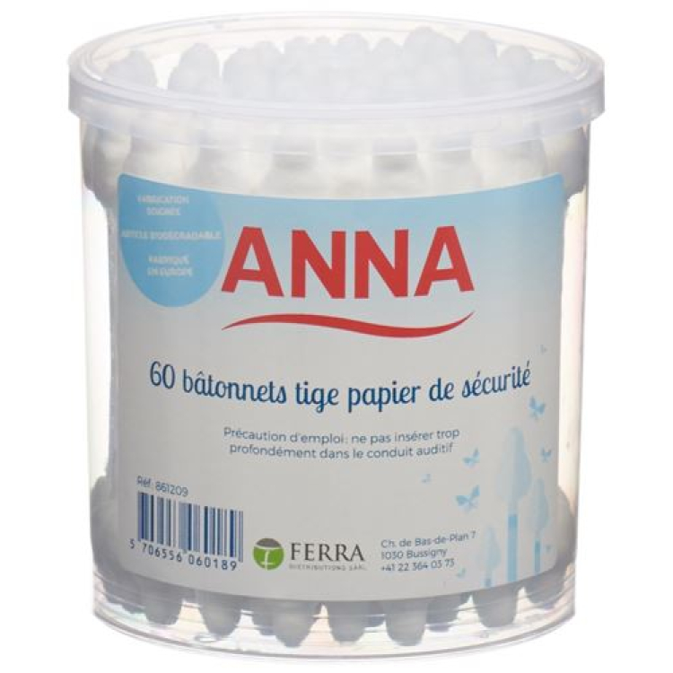 Anna cotton swab security 60pcs